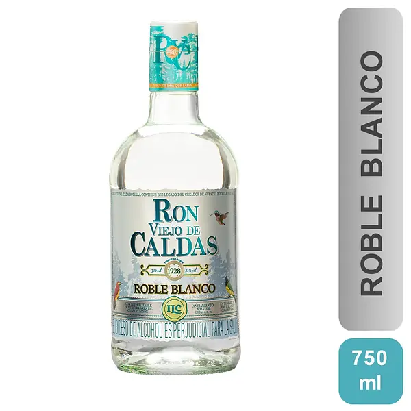 RON ROBLE BLANCO VIEJO DE CALDAS*750ML