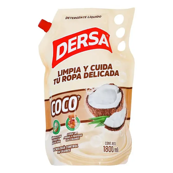 DETERGENTE LIQUIDO COCO DERSA*1800ML