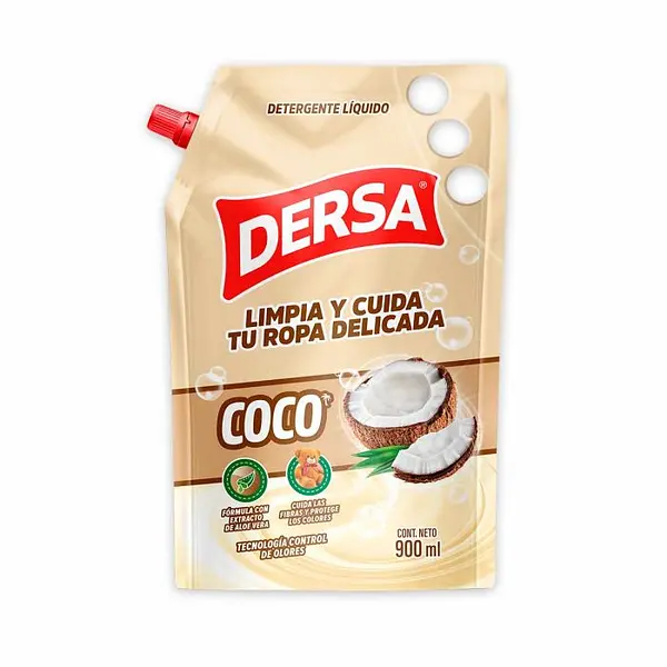 DETERGENTE LIQUIDO COCO DERSA*900ML