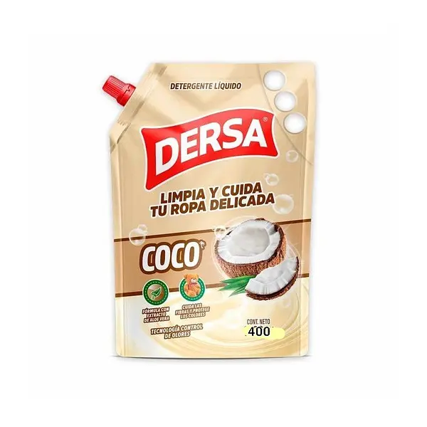DETERGENTE LIQUIDO COCO DERSA*400ML