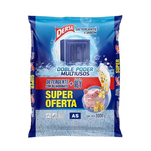 DETERGENTE POLVO REY DERSA*3KG