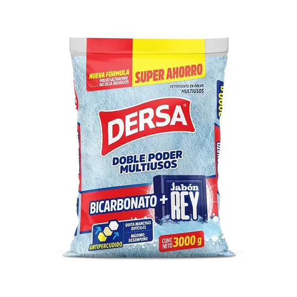 DETERGENTE POLVO BICARBONATO+ REY DERSA* 3K