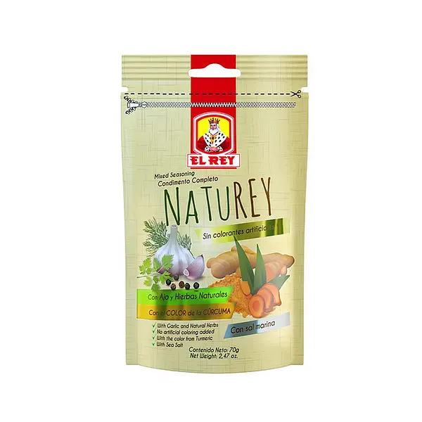 CONDIMENTO NATUREY EL REY*70G