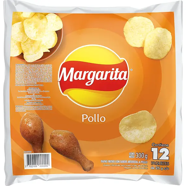 SNACK PAPA POLLO MARGARITA *12U