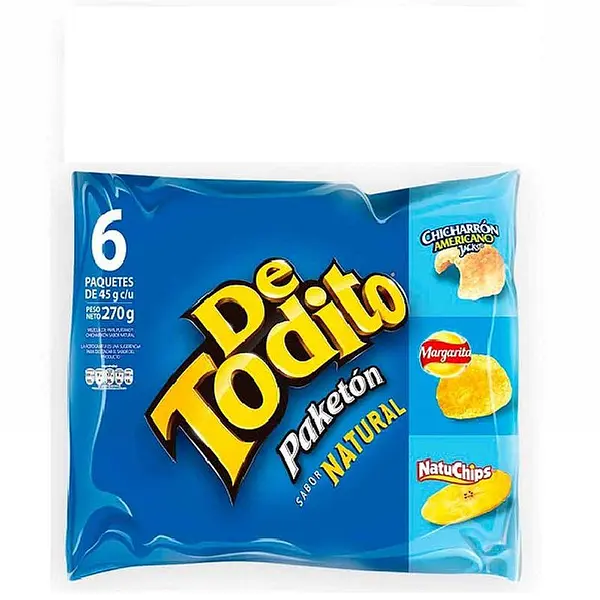 SNACK DETODITO NATURAL *6 UND