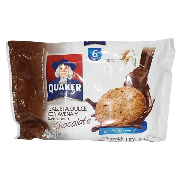 GALLETA CHOCOLATE QUAKER*6U