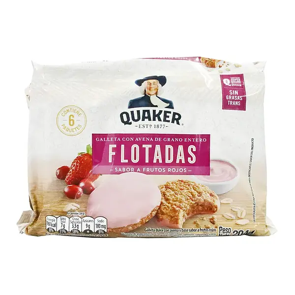 GALLETA FRUTOS ROJOS QUAKER *6U