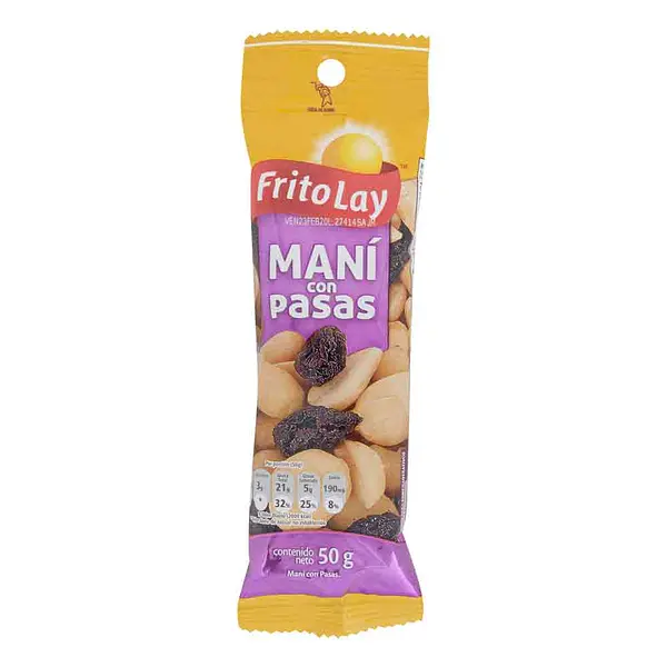 SNACK MANI PASAS FRITOLAY *50 GR