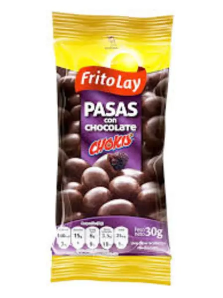 SNACK UVAS PASAS CHOCOLATE CHOKIS*30G