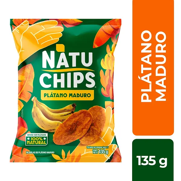 SNACK PLATANO MADURO NATUCHIPS *135GR