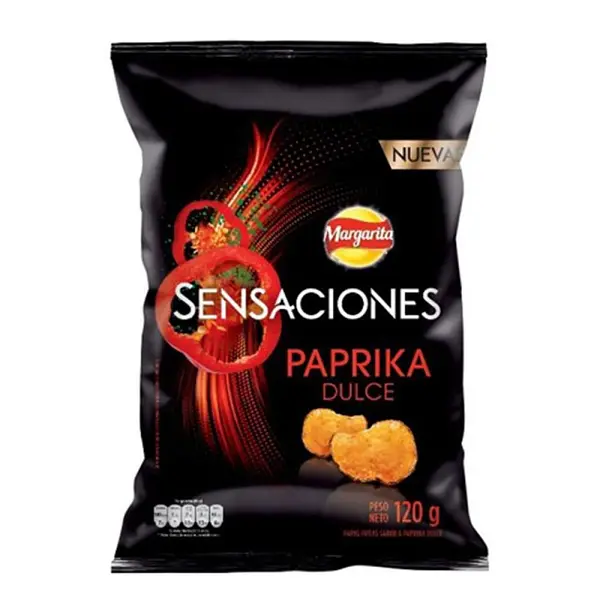 SNACK PAPAS PAPRIKA MARGARITA * 120G