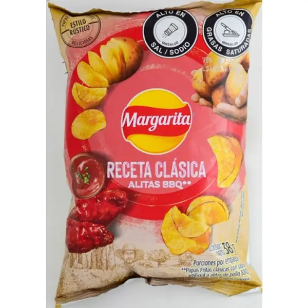 SNACK PAPA CLASICA MARGARITA BBQ*38GR