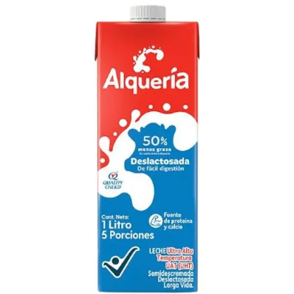 LECHE LIQUIDA DESLACTOSADA ALQUERIA*1L
