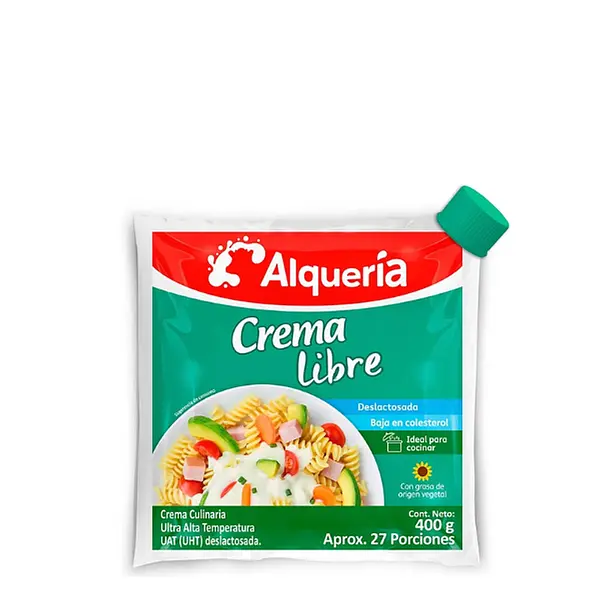 CREMA LECHE LIBRE ALQUERIA*400ML