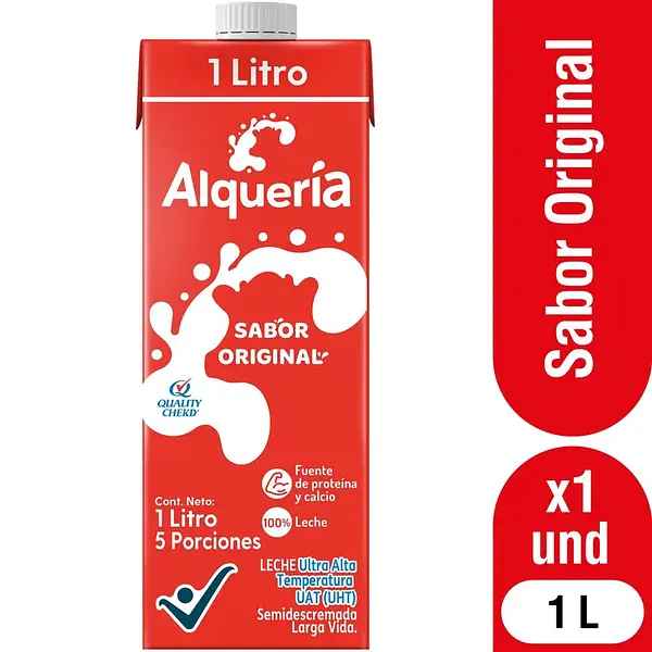 LECHE LIQUIDA ENTERA ALQUERIA*1L