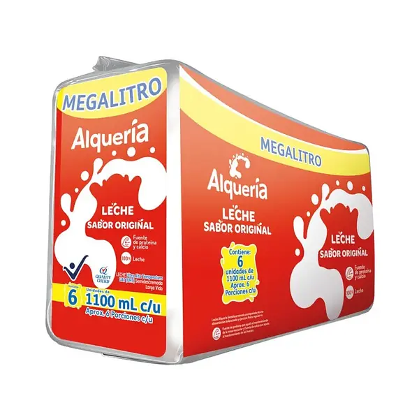 LECHE LIQUIDA ENTERA ALQUERIA*1.1L*6U