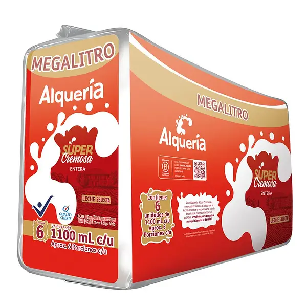 LECHE LIQUIDA CREMOSA ALQUERIA*1.1*6U