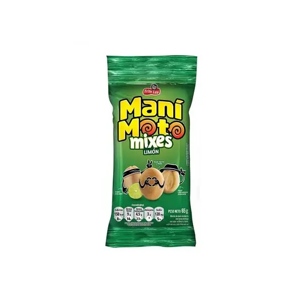 SNACK MANI MOTO LIMON*65GR