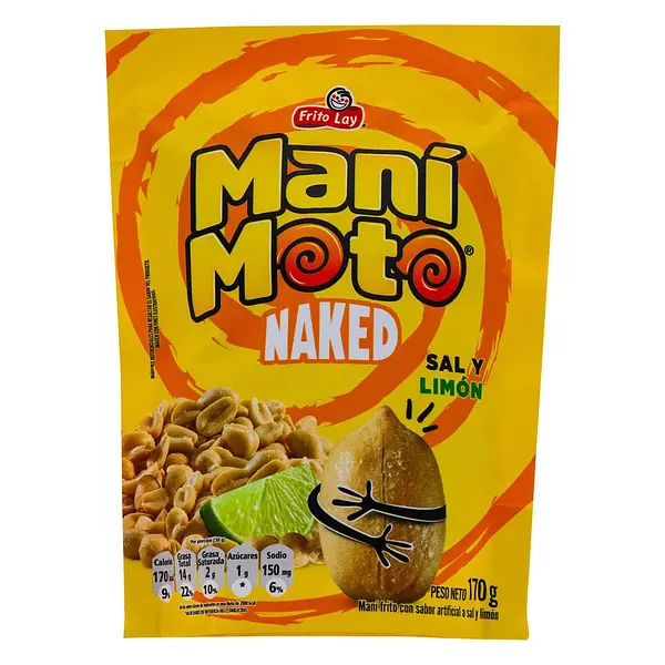SNACK MANI MOTO LIMON NAKED*170 GR