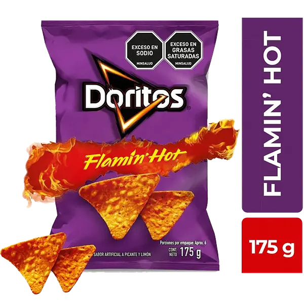 SNACK DORITOS FLAMIN HOT 175 G