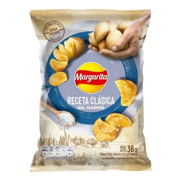 SNACK PAPA RECETA CLASICA MARGARITA*38GR