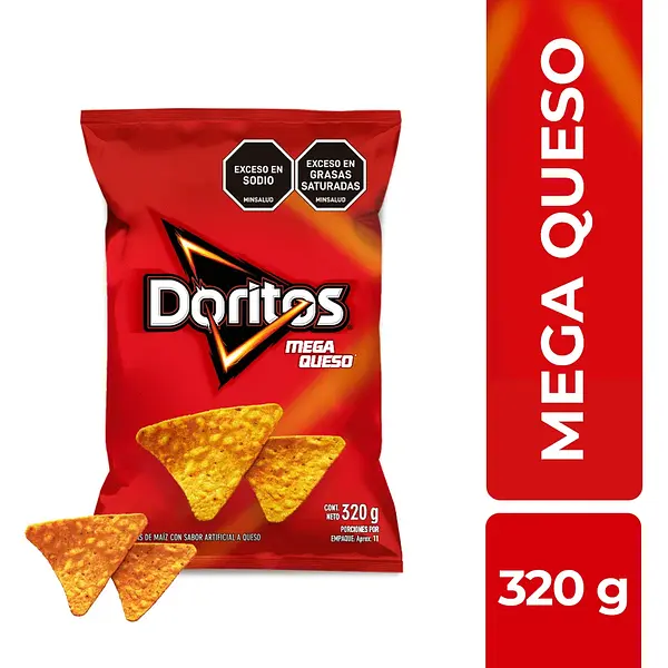 SNACK DORITOS MEGA QUESO 320GR