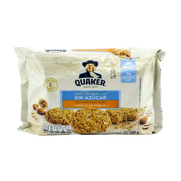 GALLETA ALMENDRAS QUAKER*180G