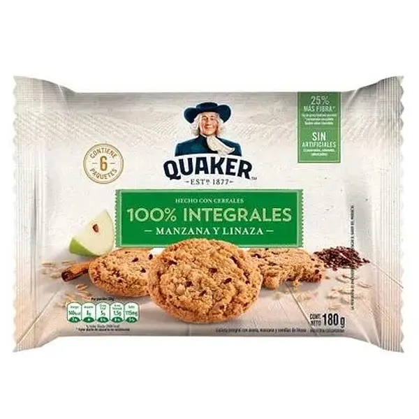 GALLETA MANZANA QUAKER *6U