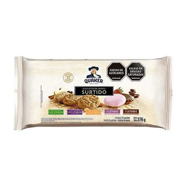 GALLETA SURTIDAS QUAKER*12U