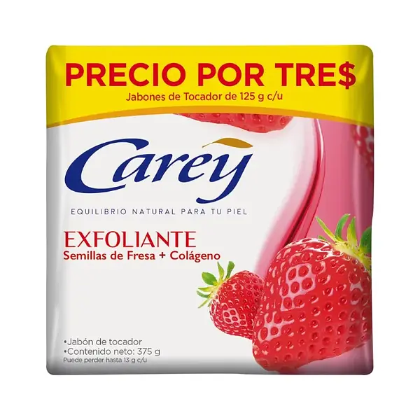 JABON CORPORAL EXFOLIACION CAREY*110G*3U