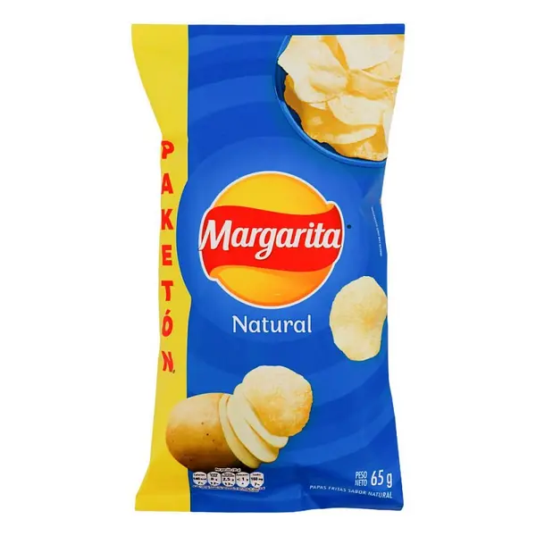 SNACK PAPA NATURAL MARGARITA*65G