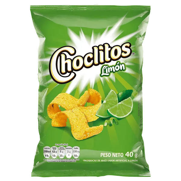 SNACK CHOCLITOS LIMON *40 GR