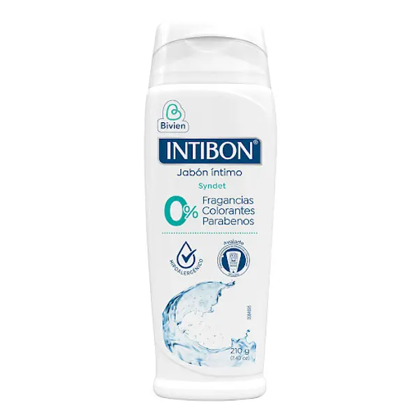 JABON INTIMO HIPOALERGENICO INTIBON*210GR