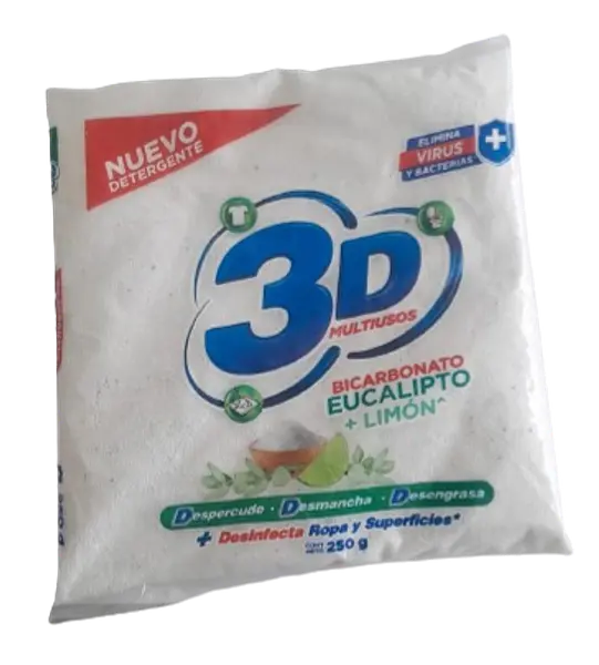 DETERGENTE POLVO EUCALIPTO 3D*250 GR