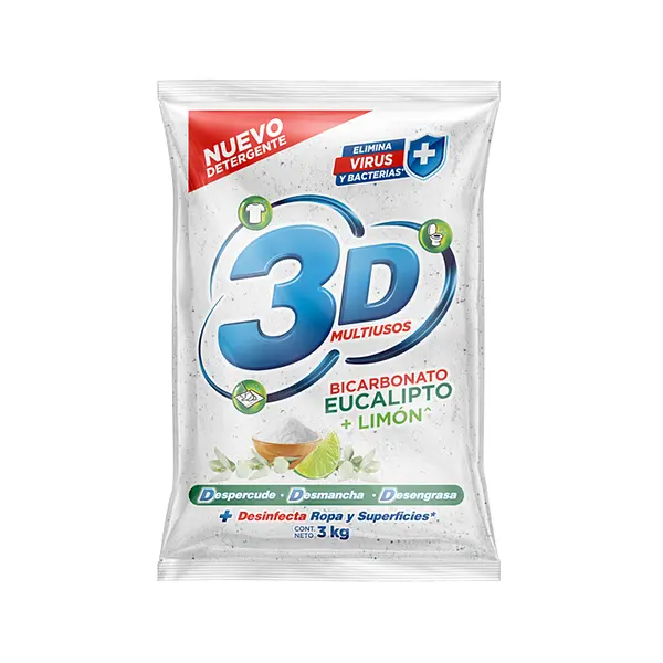 DETERGENTE POLVO EUCALIPTO 3D *3KG