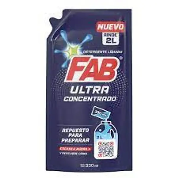 DETERGENTE LIQUIDO ULTRA FAB *330ML