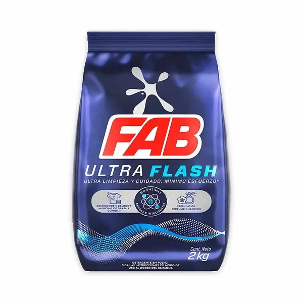 DETERGENTE POLVO ULTRA FAB * 2KL