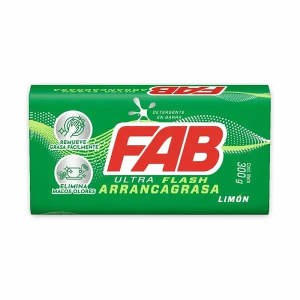 JABON BARRA LIMON ARRANCA GRAS FAB*300GR