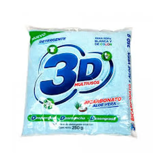 DETERGENTE POLVO LIMON 3D*250G