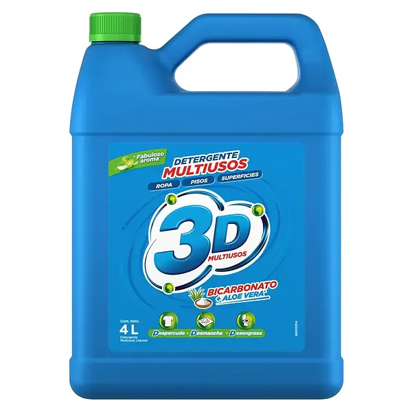 DETERGENTE LIQUIDO 3D*4LT