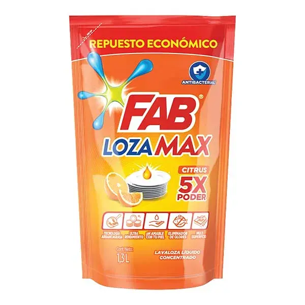JABON LIQUIDO LOZA FAB*1.3 ML