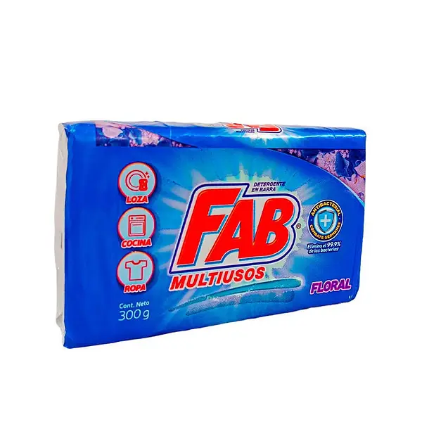 JABON BARRA FLORAL FAB *300GR