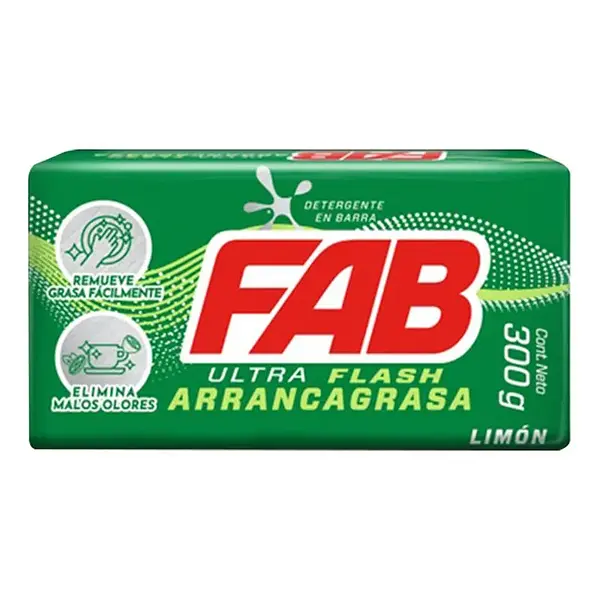 JABON BARRA LIMON FAB *300GR