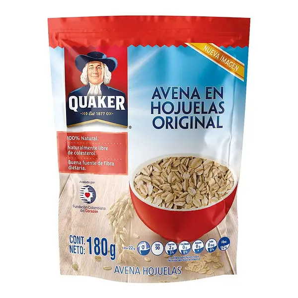 AVENA HOJUELAS QUAKER*180G