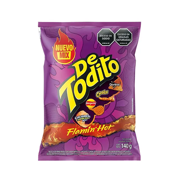 SNACK DETODITO FLAMIN HOT * 140G