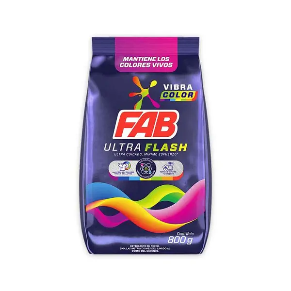 DETERGENTE POLVO COLOR FAB* 800GR