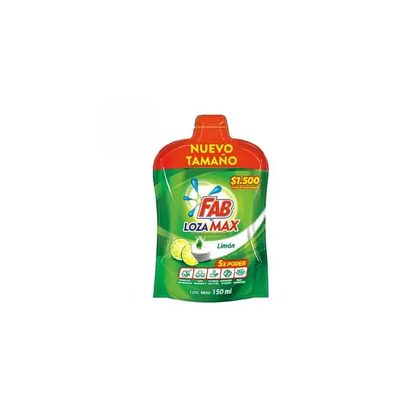 JABON LIQUIDO LOZA LIMON FAB*150ML