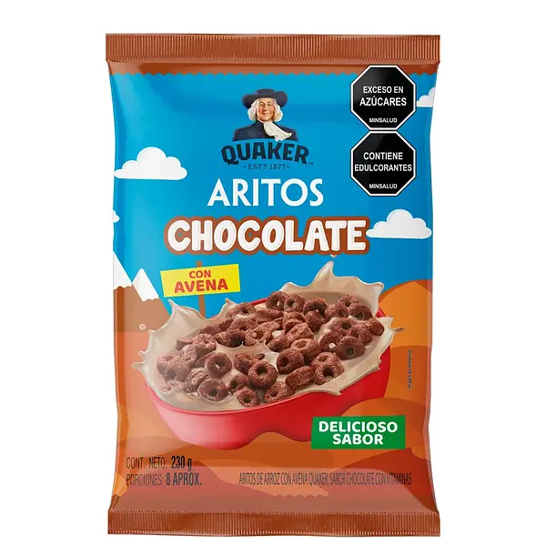CEREAL ARITOS CHOCOLATE QUAKER *230GR