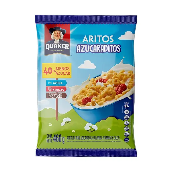CEREAL ARITOS AZUCAR QUAKER*460GR