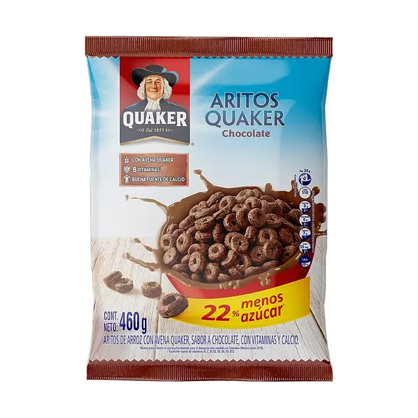 CEREAL ARITOS CHOCOLATE QUAKER*460G